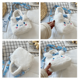 Sanrio Plüsch Tasche - Adorable Handtasche mit Zimtrolle, Melody & Kuromi
