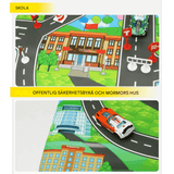 Urban inspirierte Spielmatte - Roadmap Poster für kreatives und pädagogisches Spielen