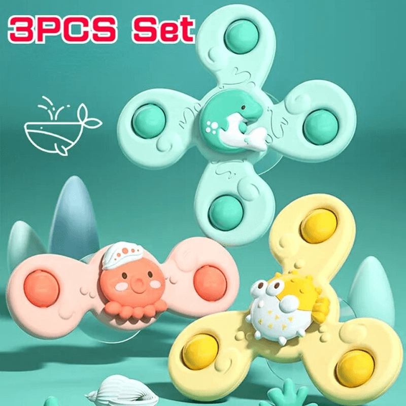 Baby Spinner Spielzeug mit Saugeffekt - Stimuliert die sensorische und kognitive Entwicklung