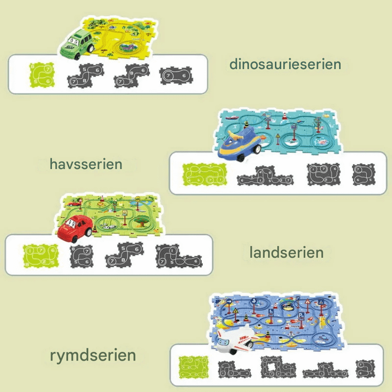 Puzzle-Eisenbahnspielzeug - Motorisches und kreatives Spielset für Kinder zum Selbermachen