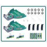 Tischfußballspiele für Kinder & Erwachsene - Mini-Fußballspiel aus Holz & ABS | Interaktives 2-in-1-Brettspiel für 2-4 Spieler