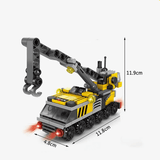 Intelligence Building 6 in 1 Bauklötze - Feuerwehrauto, Polizeiauto und Technikfahrzeug