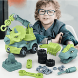 Mini-Dinosaurier-Fahrzeugbaukasten - Spielen und Lernen mit kreativen Kombinationen