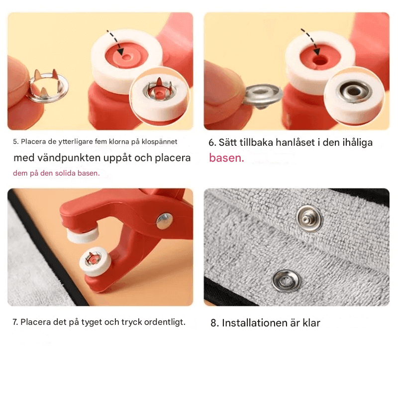 DIY Metall-Druckknopf-Werkzeug - Präzisionswerkzeuge für Kleidung, Leder und Kunsthandwerk