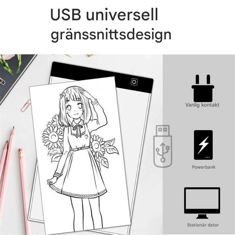 LED-beleuchtetes Zeichenbrett - perfekt für künstlerische Entdeckungen von Kindern