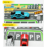 Urban inspirierte Spielmatte - Roadmap Poster für kreatives und pädagogisches Spielen