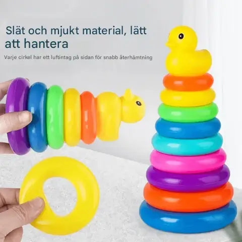 Pyramide Turm Stapeln Spielzeug für Babys - Entwicklung der Feinmotorik und kreatives Spiel