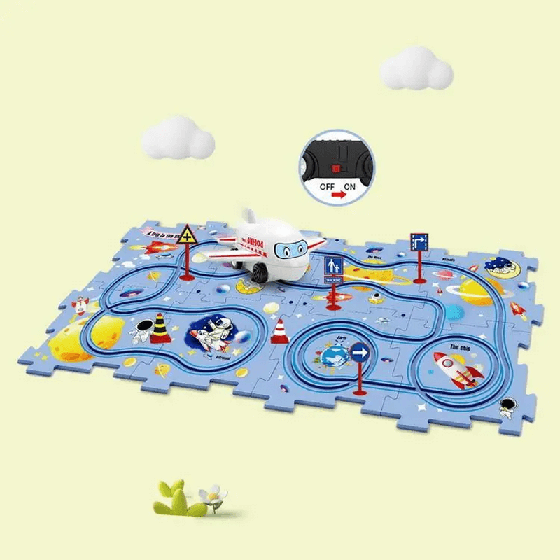 Puzzle-Eisenbahnspielzeug - Motorisches und kreatives Spielset für Kinder zum Selbermachen