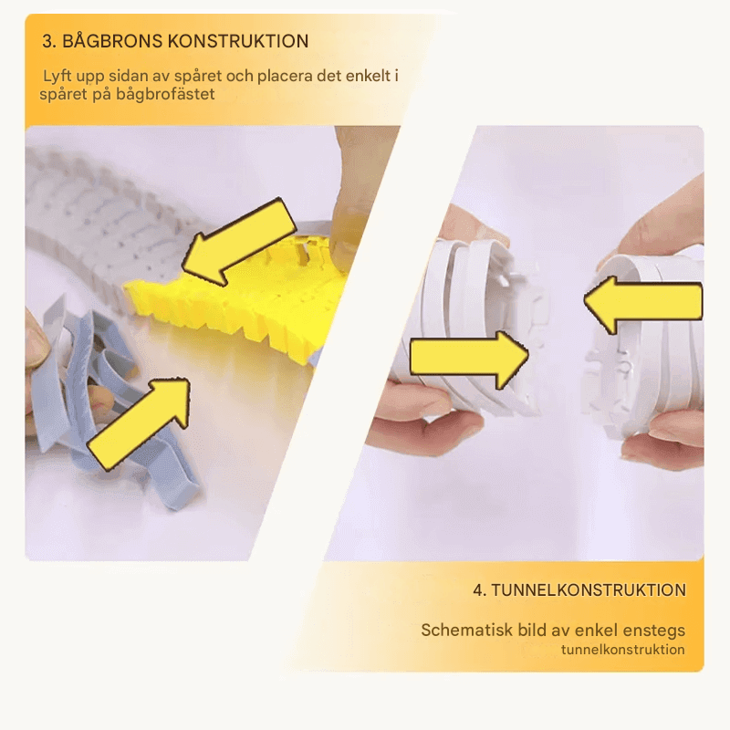 Engineering Car Track - Konstruierbare Rennstrecke mit Mini-Engineering Cars für Kinder