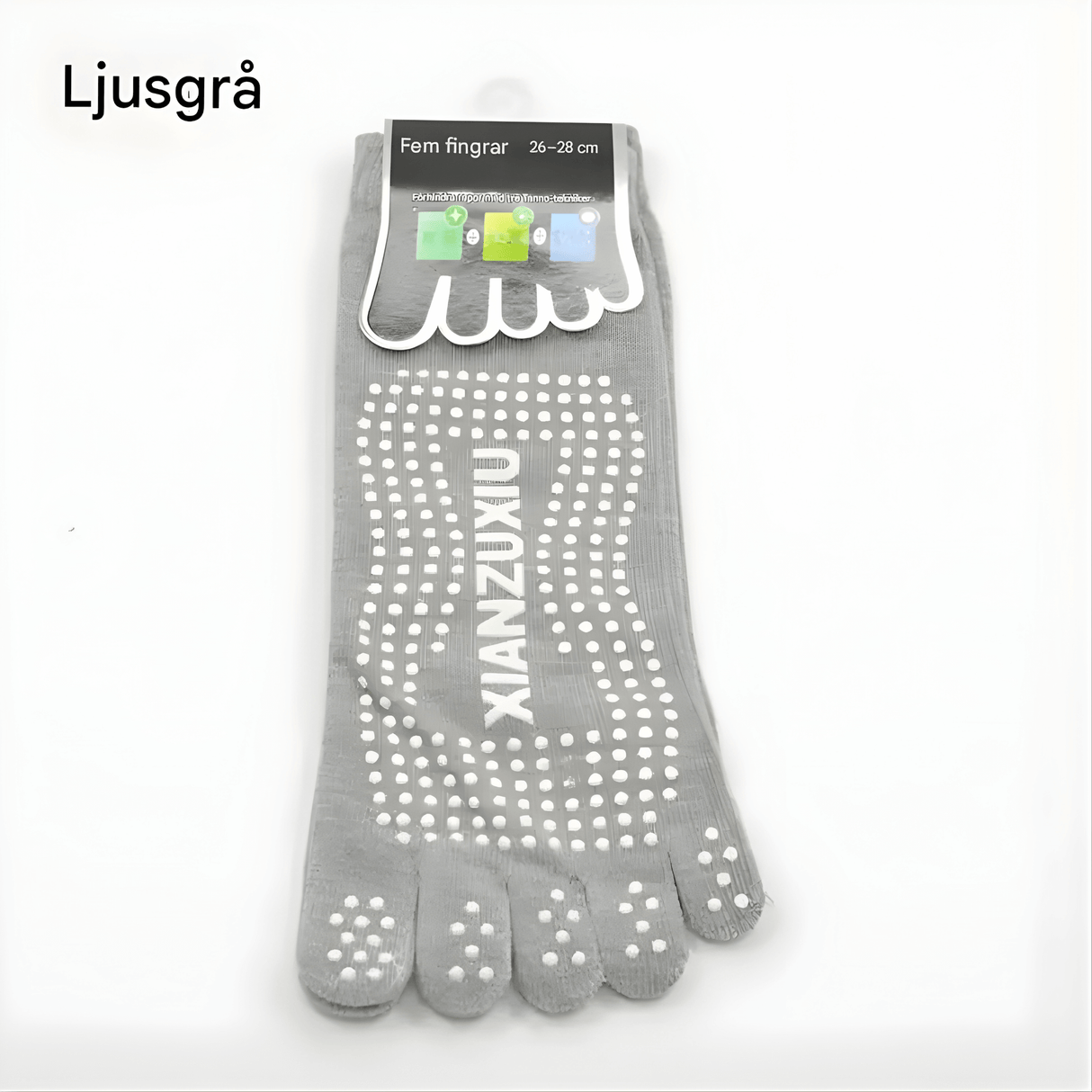 SoftGrip - Rutschfeste Fünf-Zehen-Socken für Yoga, Pilates & Übung