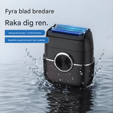 TrimPro - Tragbarer Elektrorasierer mit 4-Klingen-System & Waschbares Design für Körper und Gesicht