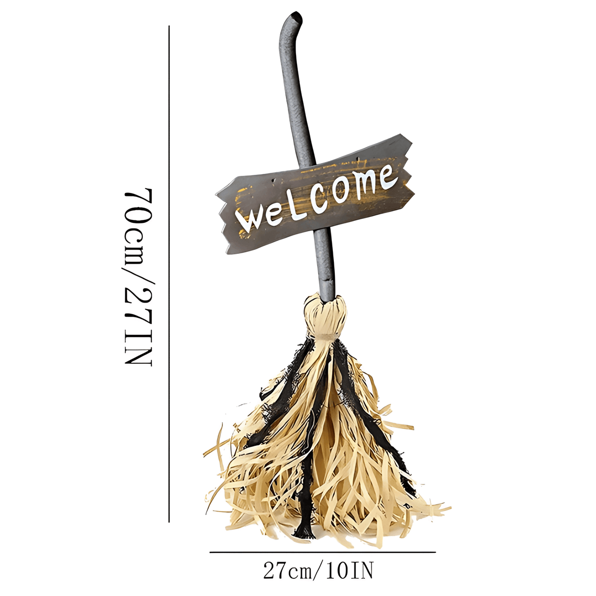 WitchGlide - Animierter Hexenbaum Halloween Dekoration mit Sound und LED Lichtern