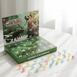 DinoBlaze - Weihnachtskalender mit Dinosauriern | 24 Überraschungen mit brillanten & klassischen Dinosauriern für Kinder