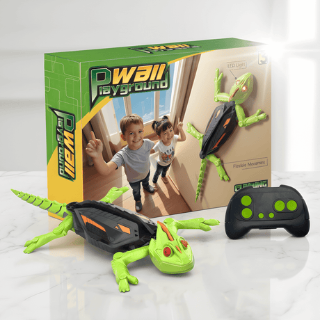 CrawlBot - Ferngesteuerter Wandklettergecko & Kakerlaken-Spielzeug mit LED-Licht & Wiederaufladbare Batterie für Kinder