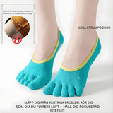 YogiGrip - Five Toe Yoga Socken mit Anti-Rutsch & Atmungsaktiver Komfort für Frauen
