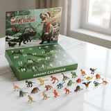 DinoBlaze - Weihnachtskalender mit Dinosauriern | 24 Überraschungen mit brillanten & klassischen Dinosauriern für Kinder