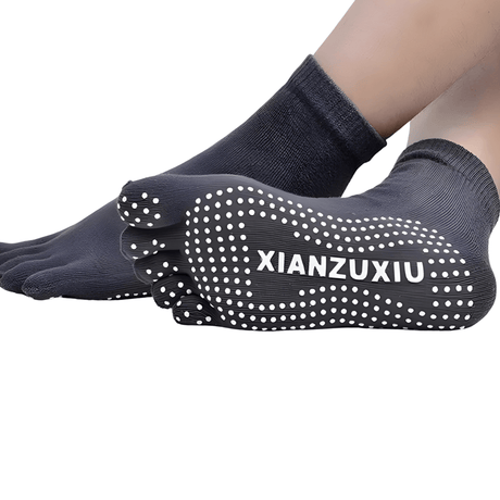 SoftGrip - Rutschfeste Fünf-Zehen-Socken für Yoga, Pilates & Übung