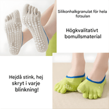 YogiGrip - Five Toe Yoga Socken mit Anti-Rutsch & Atmungsaktiver Komfort für Frauen