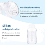 LactiMate - Handmilchpumpe aus BPA-freiem Silikon mit ergonomischem Griff & Leiser Betrieb