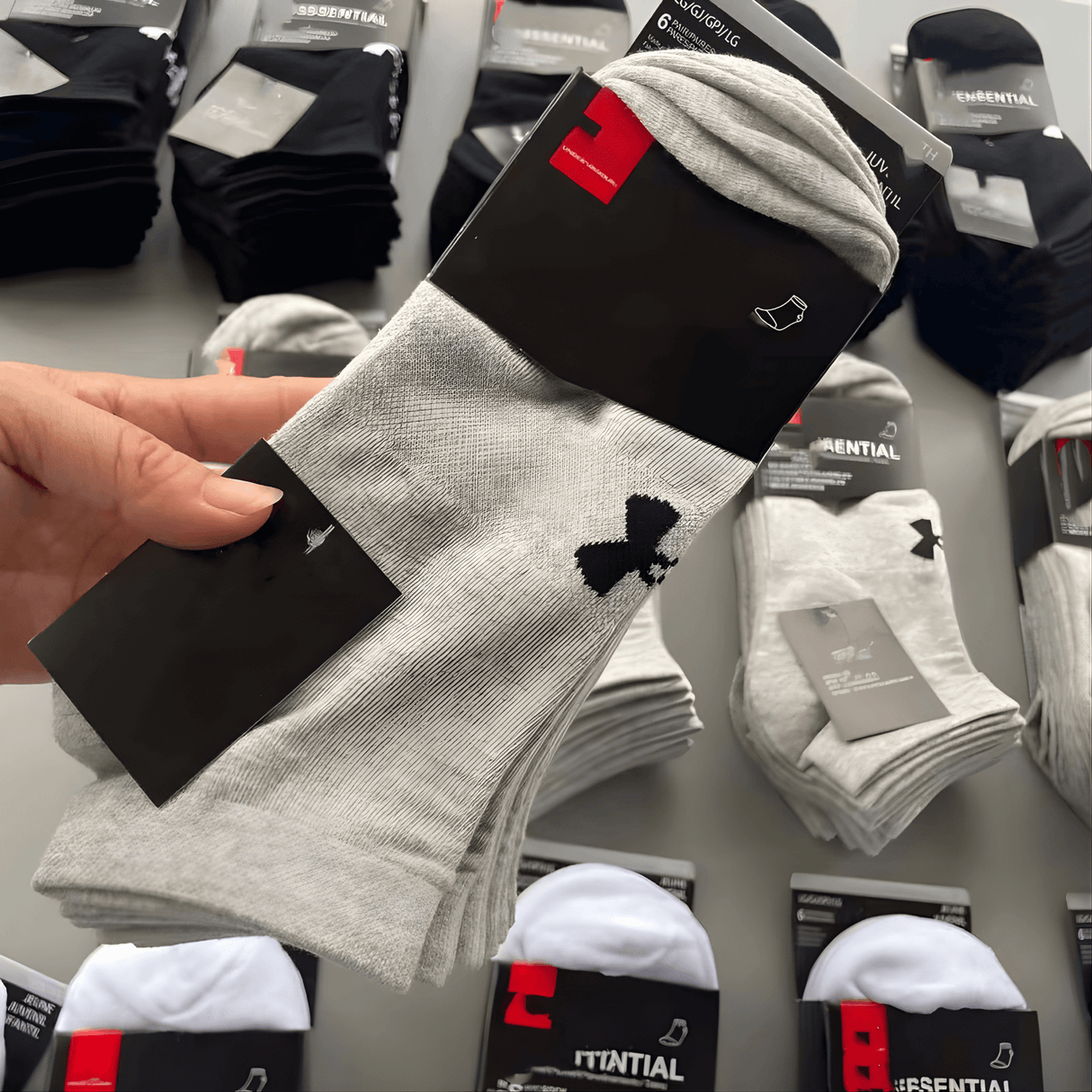 FlexWeave - 6er-Pack Unisex-Baumwoll-Sport-Socken für alle Jahreszeiten