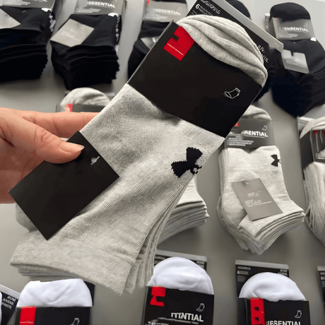 FlexWeave - 6er-Pack Unisex-Baumwoll-Sport-Socken für alle Jahreszeiten