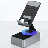 EchoStand - 5-in-1 drahtloser Bluetooth-Lautsprecher, Handyhalterung & Powerbank für Reisen, Zuhause und Party
