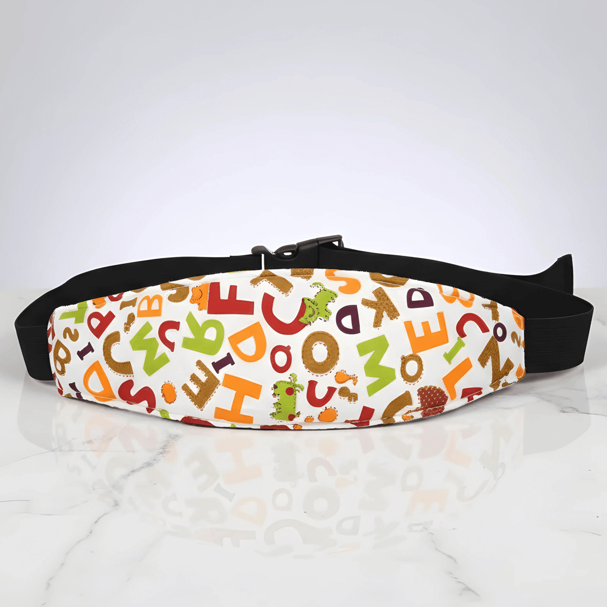 SafeNap – Kindersitzgurt & Schlafstütze mit Kopfband für Reisen und Ruhepausen