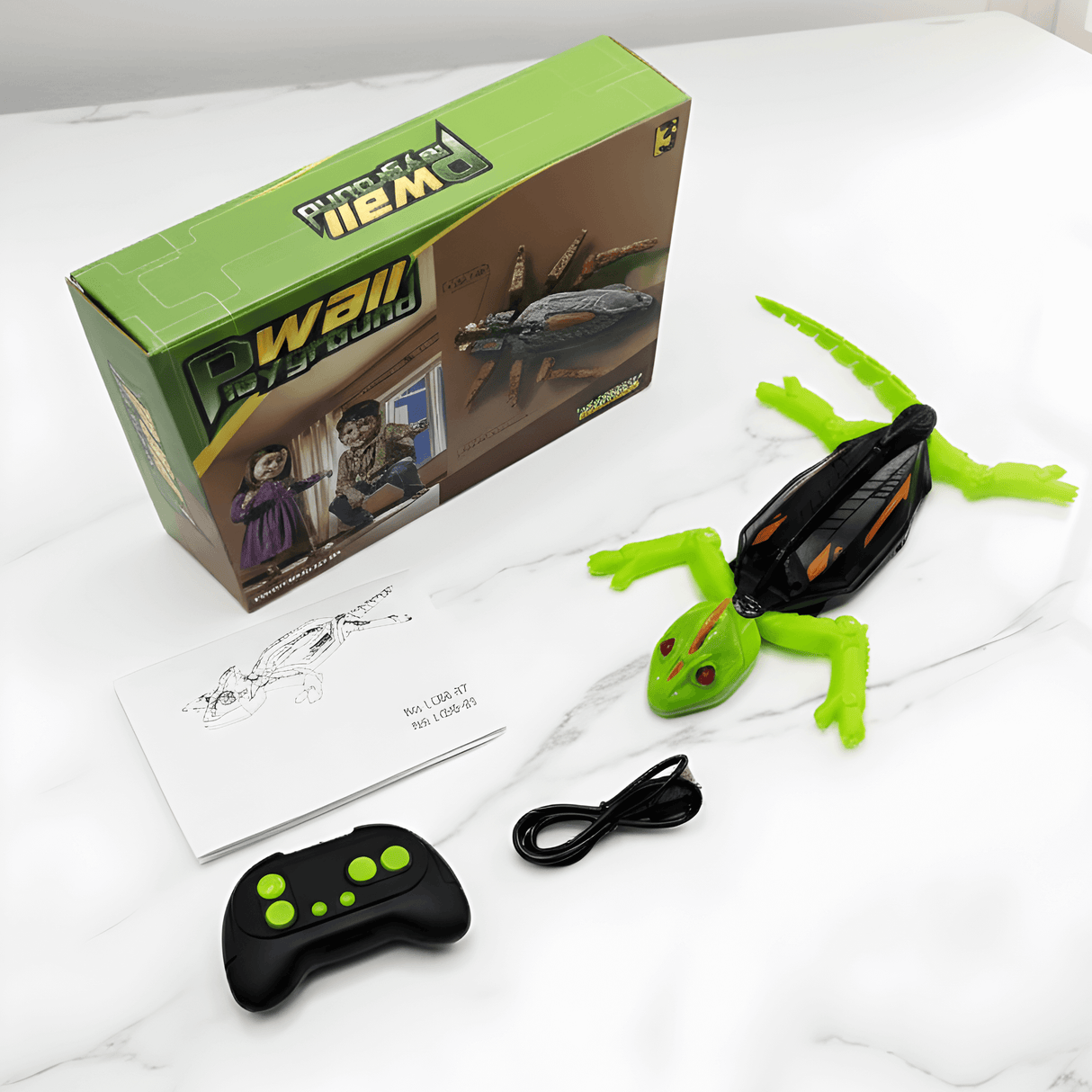 CrawlBot - Ferngesteuerter Wandklettergecko & Kakerlaken-Spielzeug mit LED-Licht & Wiederaufladbare Batterie für Kinder