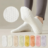 EaseMotion - Atmungsaktive, rutschfeste Yoga-Socken mit weichem Griff & Ventilierender Komfort