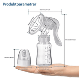 LactiMate - Handmilchpumpe aus BPA-freiem Silikon mit ergonomischem Griff & Leiser Betrieb