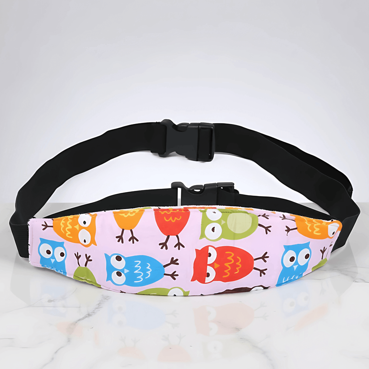 SafeNap – Kindersitzgurt & Schlafstütze mit Kopfband für Reisen und Ruhepausen
