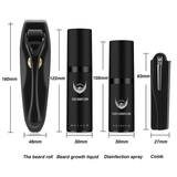 BeardForge – Bartwuchs-Set für Männer mit Rasierer, Serum, Desinfektionsspray und Kamm