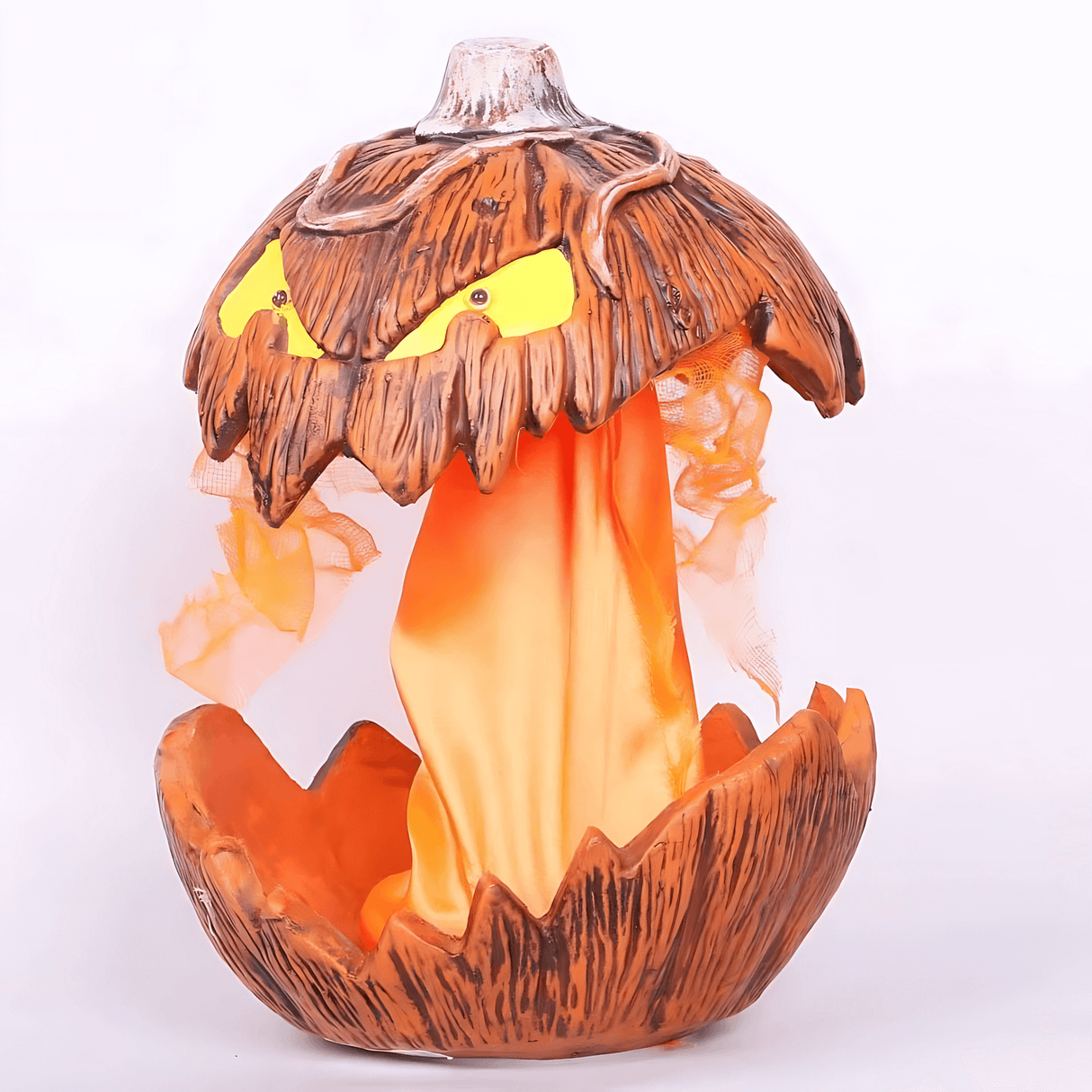 PumpkinFright - Animierter Halloween-Kürbis mit LED-Augen & Soundeffekte für Spukhäuser und Partydekoration