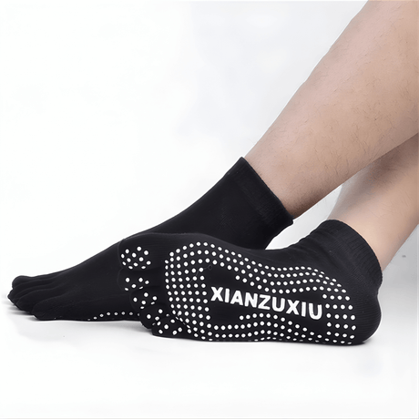 SoftGrip - Rutschfeste Fünf-Zehen-Socken für Yoga, Pilates & Übung