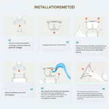 LactiMate - Handmilchpumpe aus BPA-freiem Silikon mit ergonomischem Griff & Leiser Betrieb