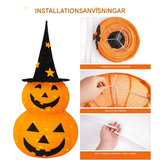 GlowPump - Zusammenklappbarer beleuchteter Halloween-Kürbis mit LED, Timer & Batteriebetriebene Dekoration für drinnen und draußen