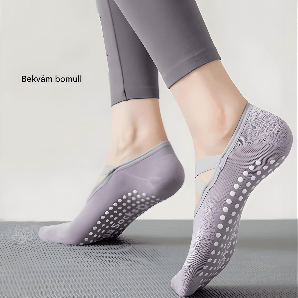 GripFlow - Rutschfeste Yoga- und Pilates-Socken mit atmungsaktivem Komfort & Stabiler Grip