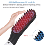 GroomFlex - Elektrischer Kamm und Haarstyler mit Ionisierung & Einstellbare Hitze für Bart und Haar