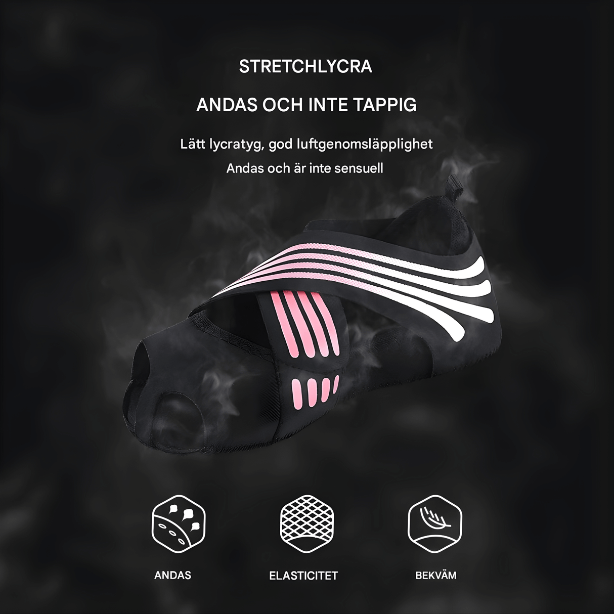 FlexStep - Rutschfeste Yoga-Socken mit atmungsaktivem Lycra & Extra Stabilität für Pilates, Tanz und Fitness