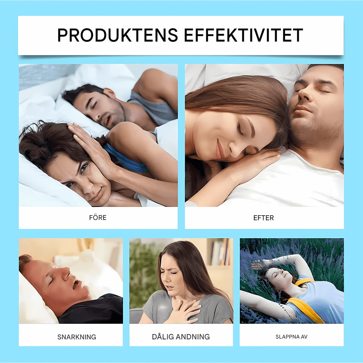 AirNite – Anti-Schnarch-Set in Schwarz oder Weiß mit Nasenclip und Atemtabletten für eine bessere Nasenatmung