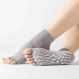 MovaSoft - Offene Fünf-Zehen Yoga- und Pilates-Socken mit Anti-Rutsch & Atmungsaktiver Komfort