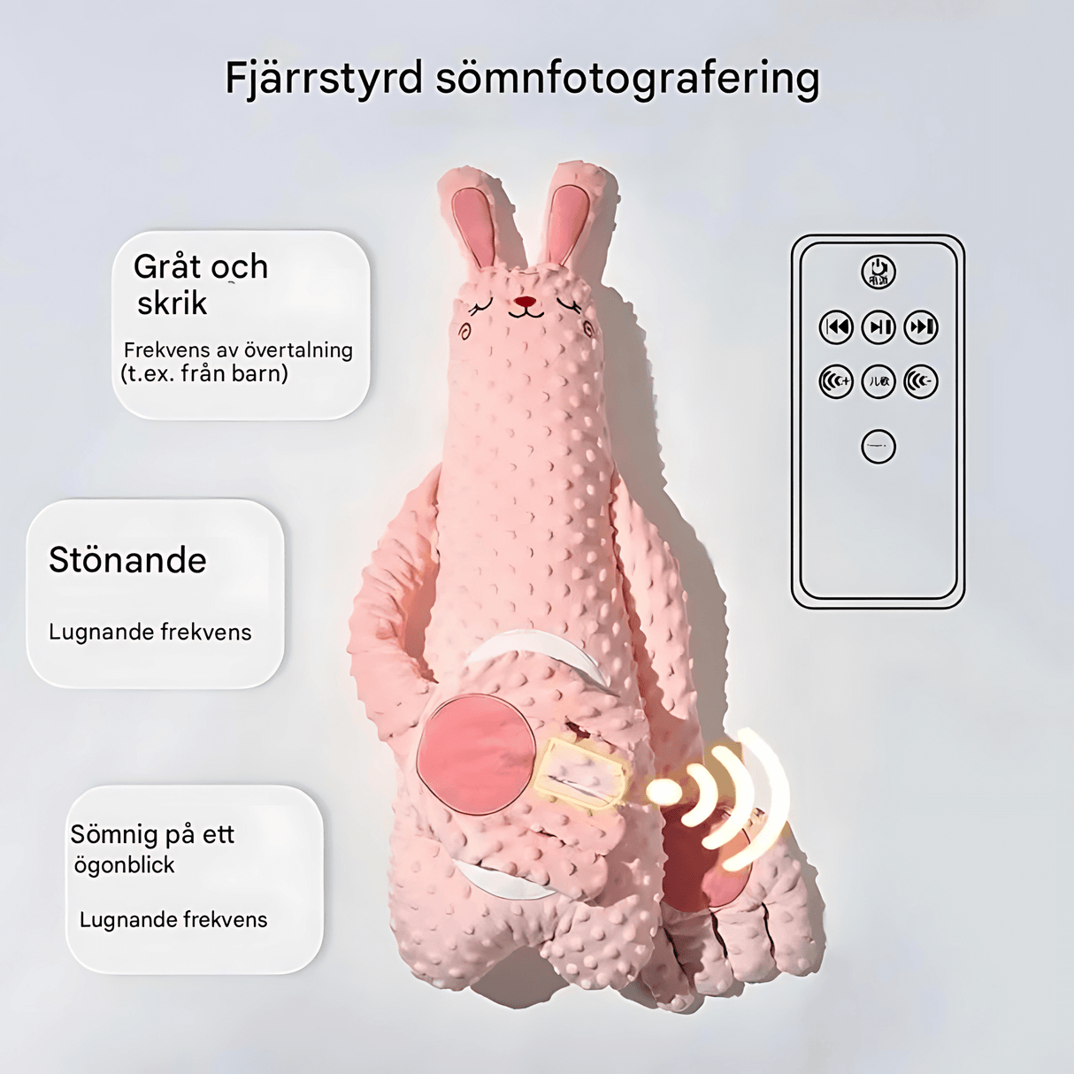 CuddleNest - Multifunktionale Baby-Schlafpuppe mit Sicherheit, Wärme, Musik und flatternden Fingern