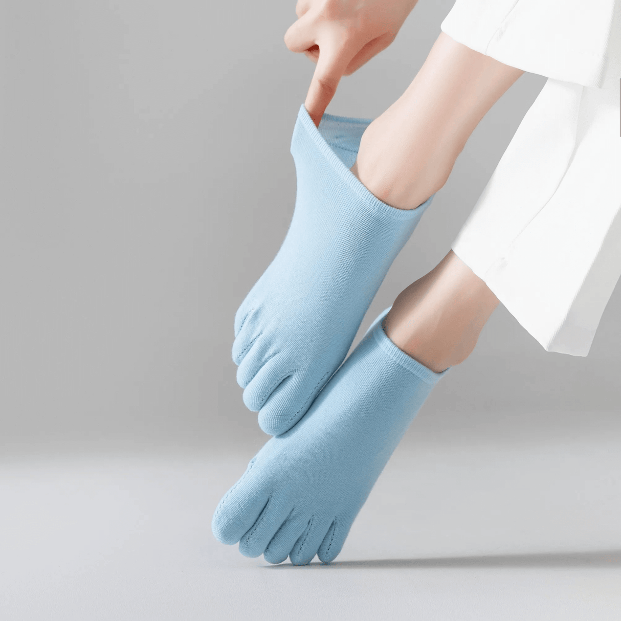 FlexiToe - 5 Paar rutschfeste Yoga- und Pilates-Socken mit fünf Zehen & Bequeme Passform für Tanz und Training