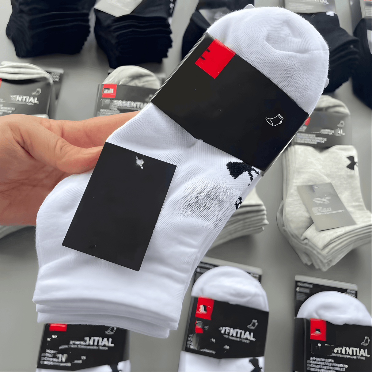 FlexWeave - 6er-Pack Unisex-Baumwoll-Sport-Socken für alle Jahreszeiten