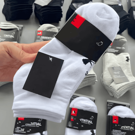 FlexWeave - 6er-Pack Unisex-Baumwoll-Sport-Socken für alle Jahreszeiten