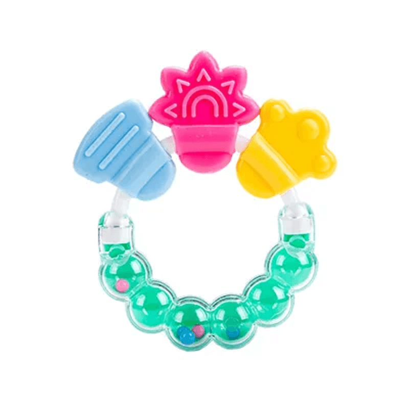 Zahnfreundliches Babyspielzeug - Rassel und Kauknochen aus Silikon