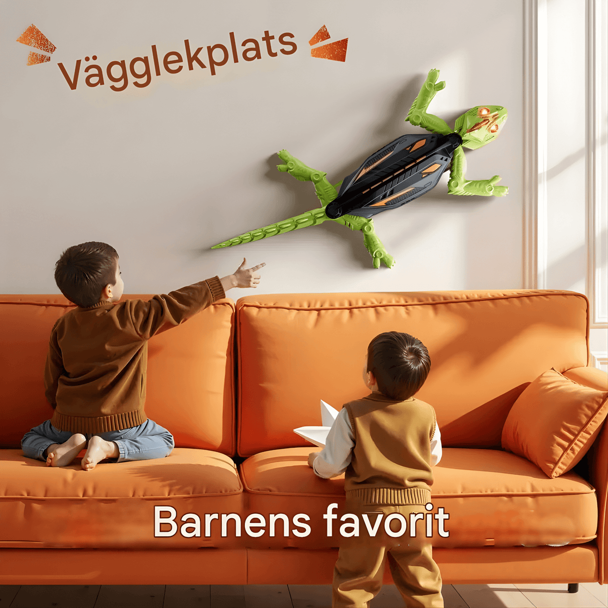 CrawlBot - Ferngesteuerter Wandklettergecko & Kakerlaken-Spielzeug mit LED-Licht & Wiederaufladbare Batterie für Kinder