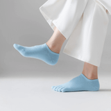 FlexiToe - 5 Paar rutschfeste Yoga- und Pilates-Socken mit fünf Zehen & Bequeme Passform für Tanz und Training