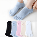 FlexiToe - 5 Paar rutschfeste Yoga- und Pilates-Socken mit fünf Zehen & Bequeme Passform für Tanz und Training