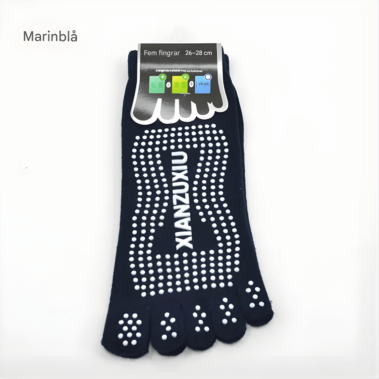 SoftGrip - Rutschfeste Fünf-Zehen-Socken für Yoga, Pilates & Übung